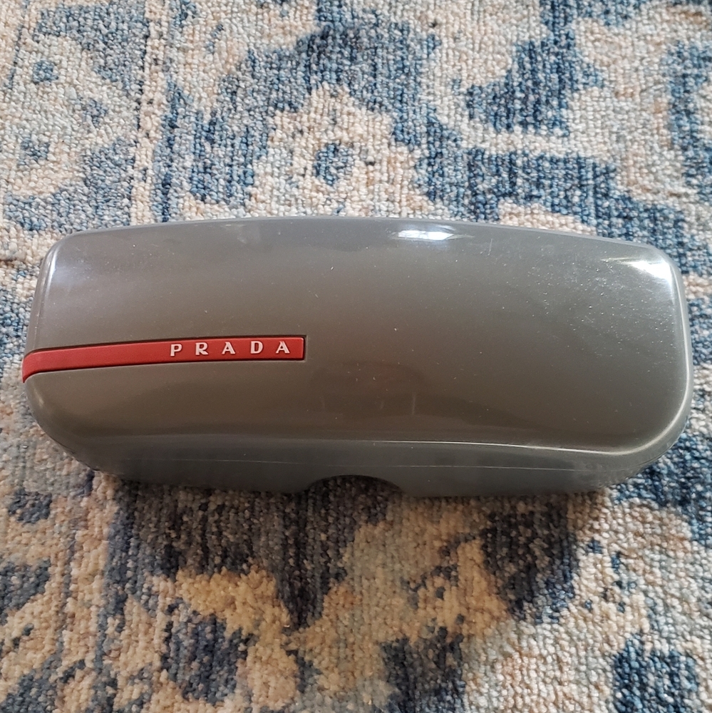 PRADA Gray Hard Side Eyeglass or Sunglasses Case - Picture 2 of 6
